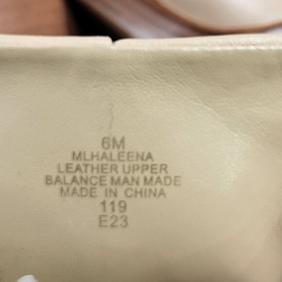 NEW Marc Fisher LTD Haleena leather bootie light natural/beige boots size 6M - Picture 7 of 7